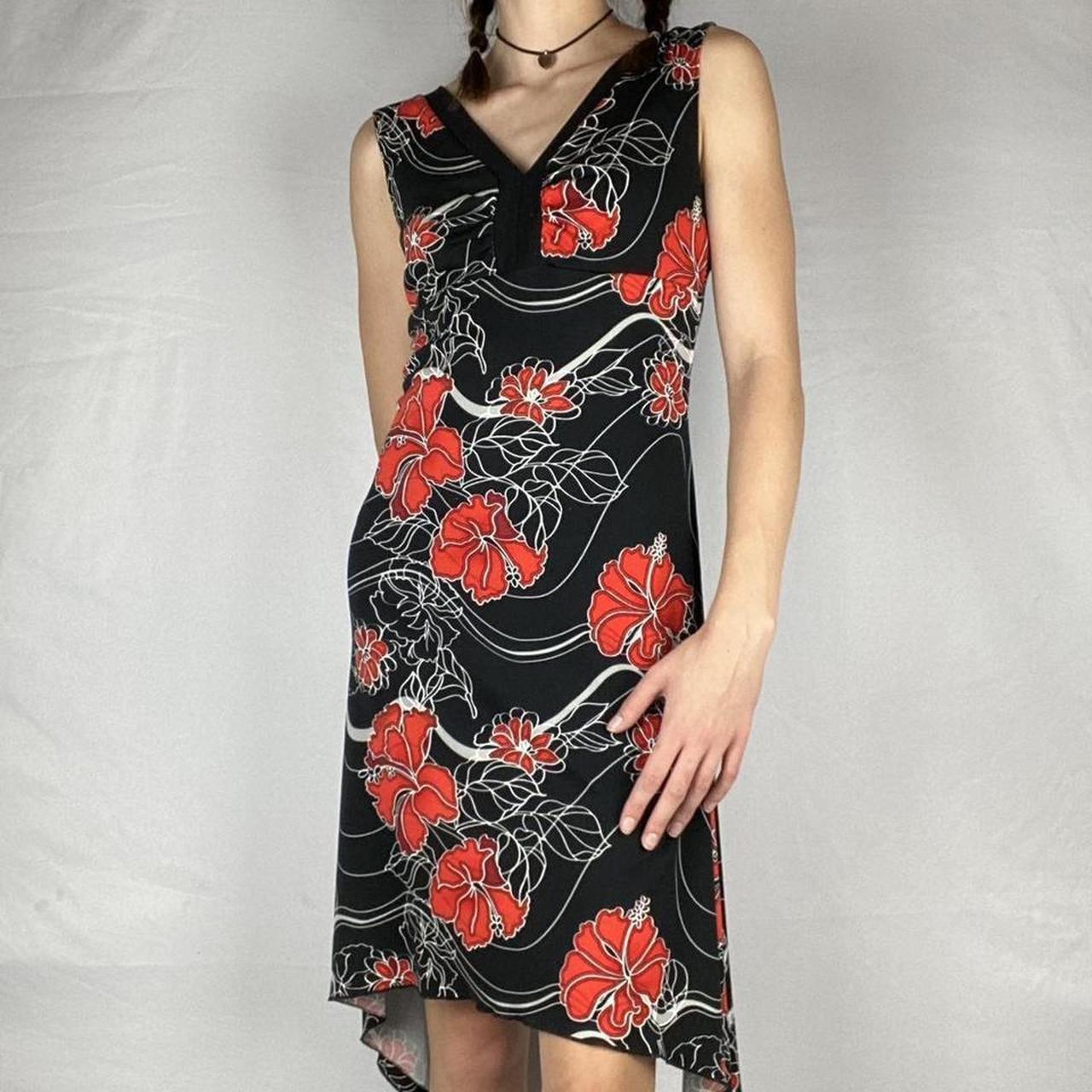 Charlotte Russe floral dress, Vintage red and black..., image size:1280x1280