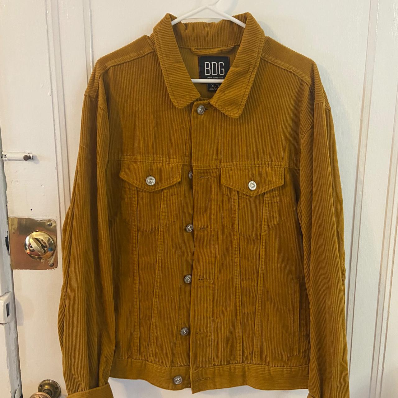 Mens yellow hot sale corduroy jacket