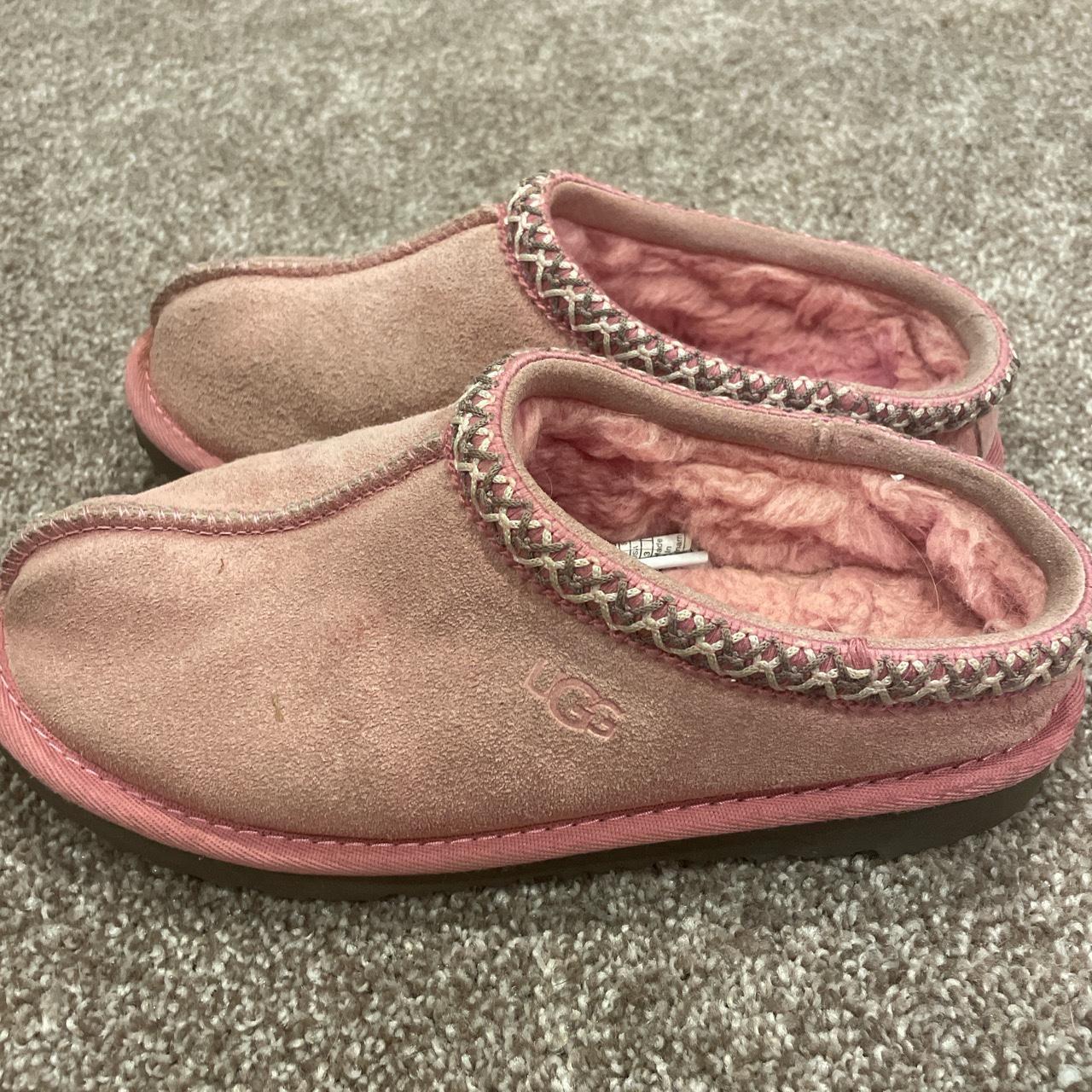 pink ugg tasman slipper Size 3, I wear a women’s 5... - Depop