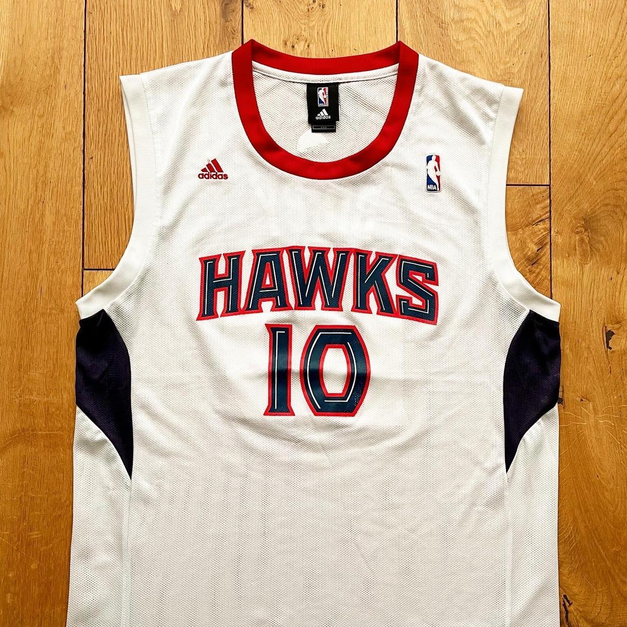 Atlanta Hawks 10 BIBBY white jerseys