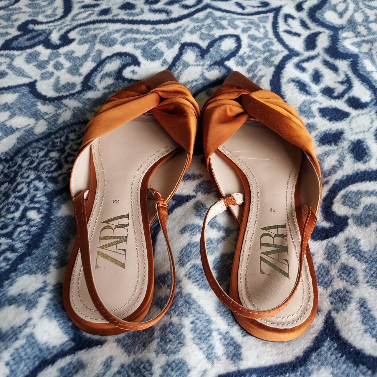 Zara best sale orange shoes