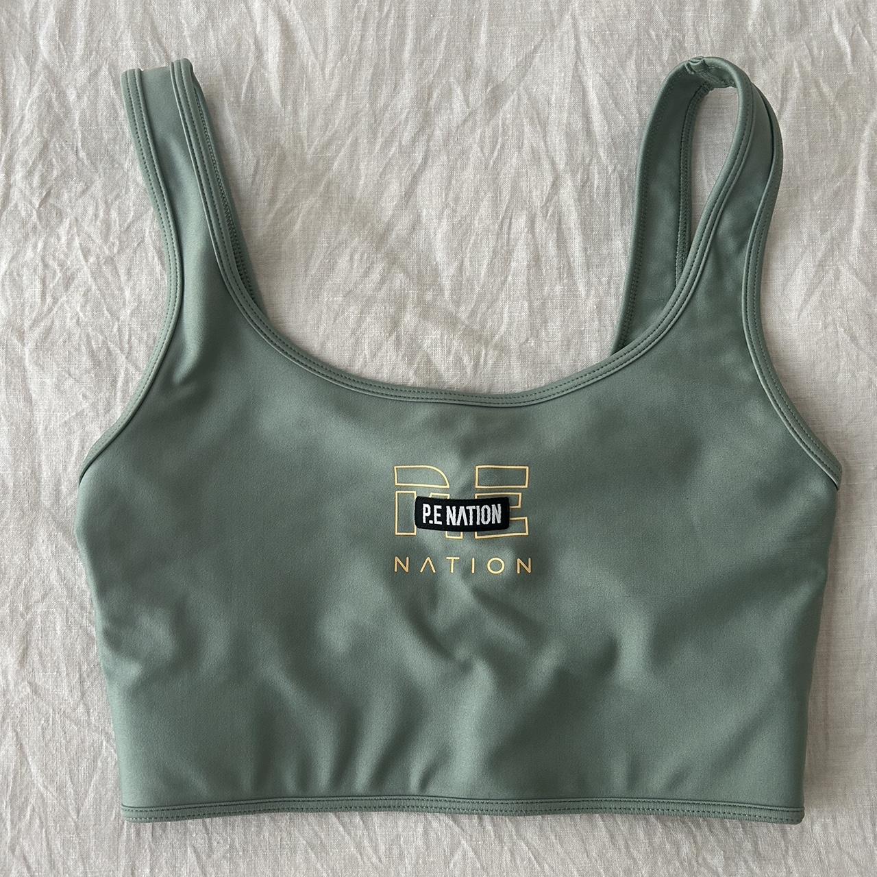 PE Nation teal crop sport top Size XS Perfect... - Depop