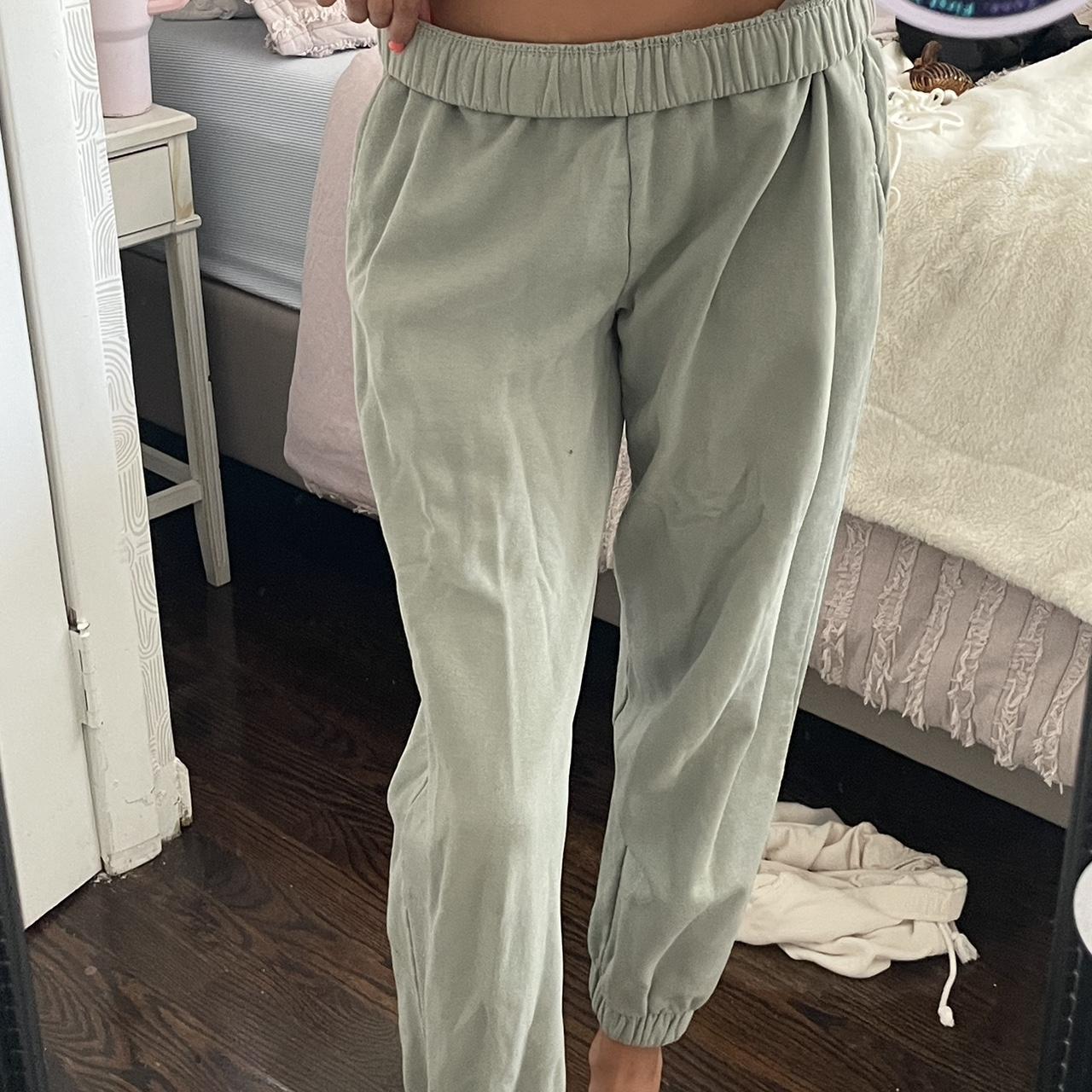 brandy melville sage green sweatpants Depop