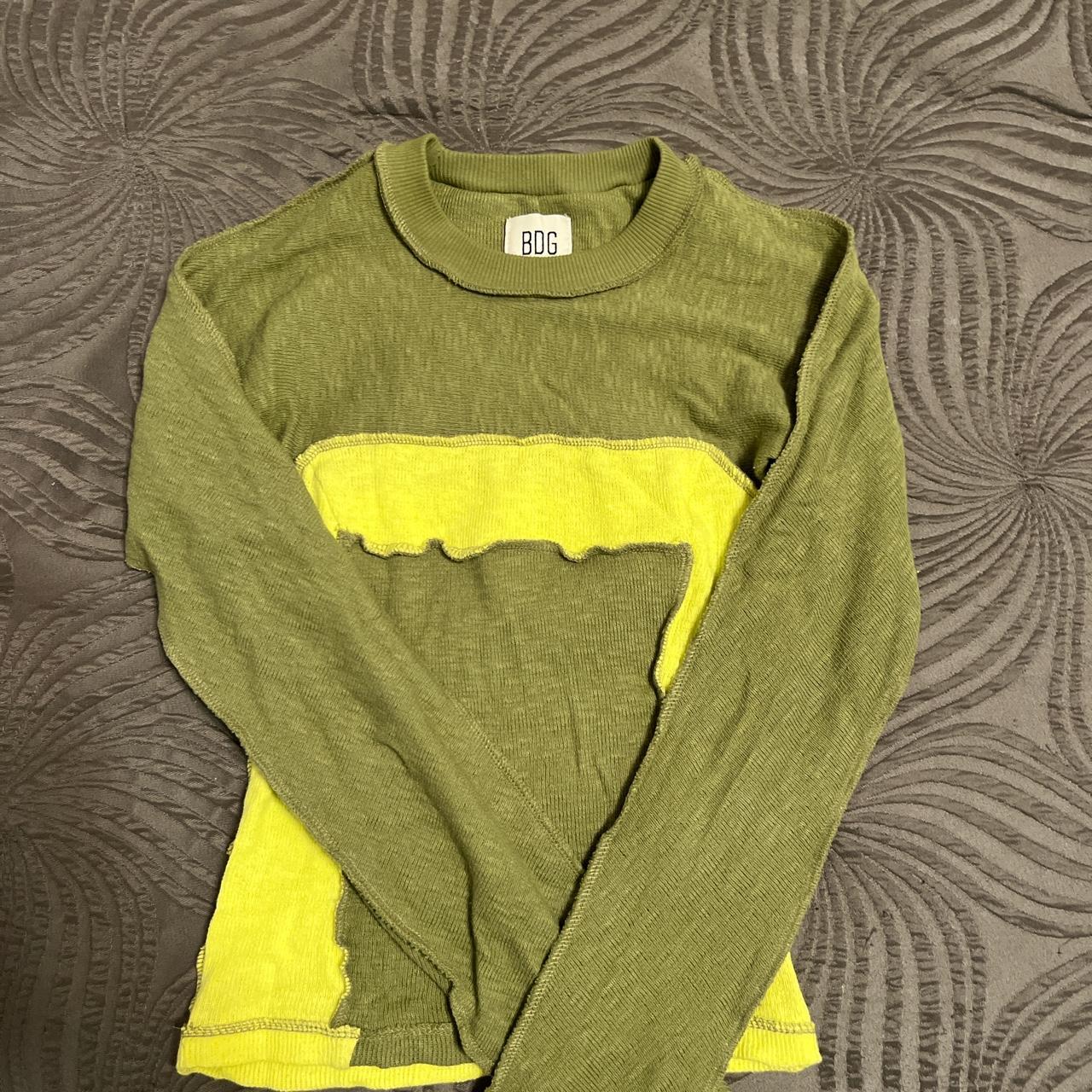Women's Green and Khaki Shirt | Depop