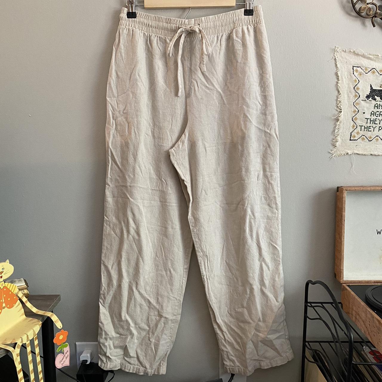 Comfy and airy linen pants, perfect for any season... - Depop