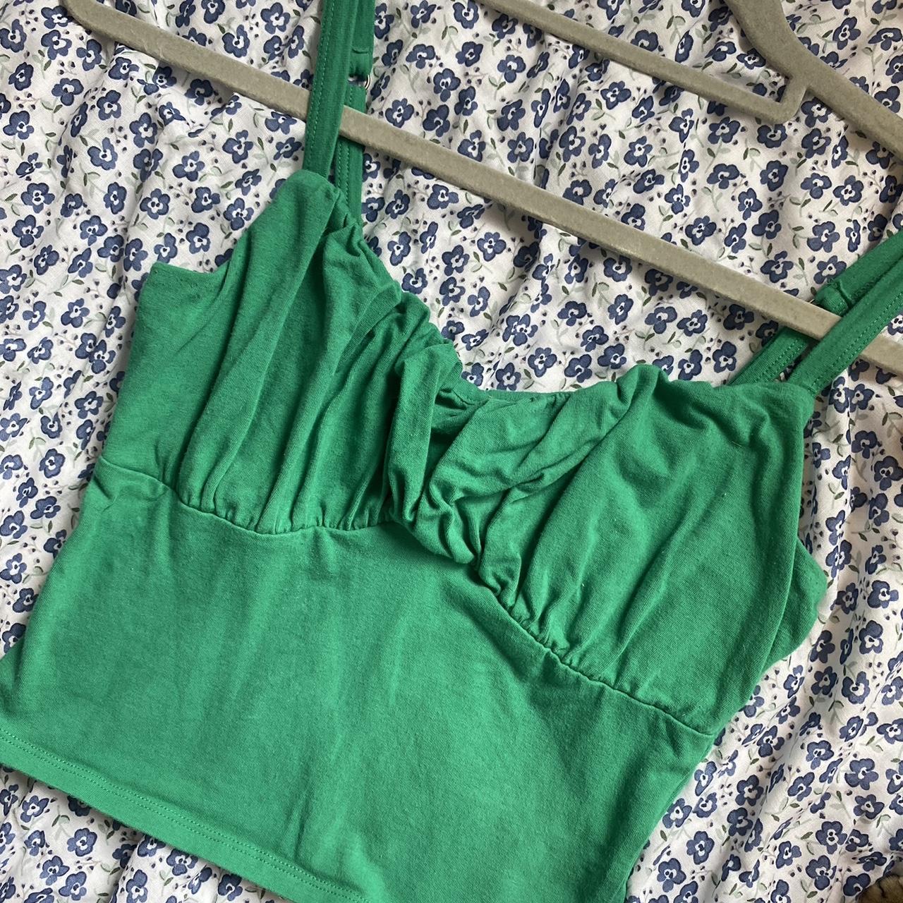 Hollister Green tank top Size S The cutest summer... Depop