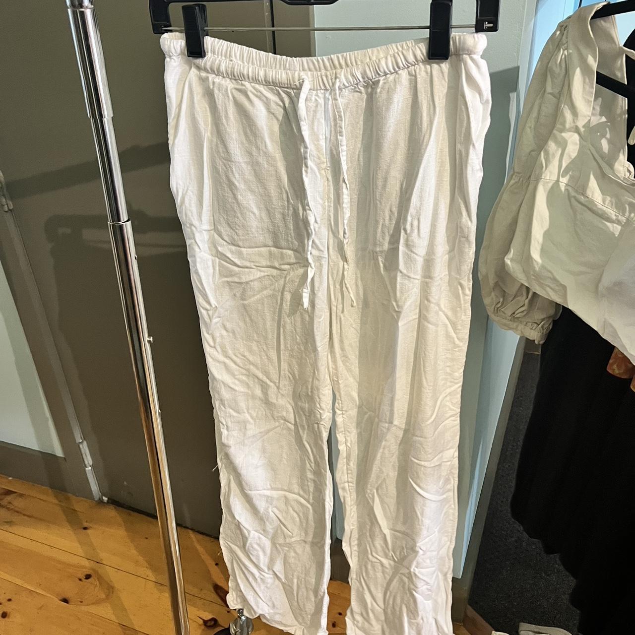 H&M Linen Pants (will be ironed before shipped) Depop