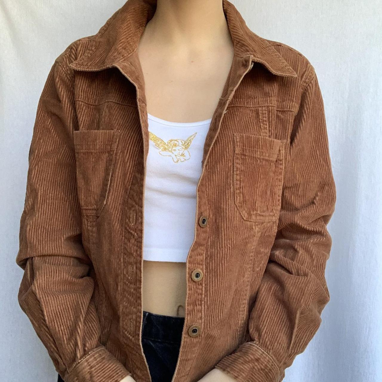 Authentic early 90s sweater jacket Lined with brown - Depop