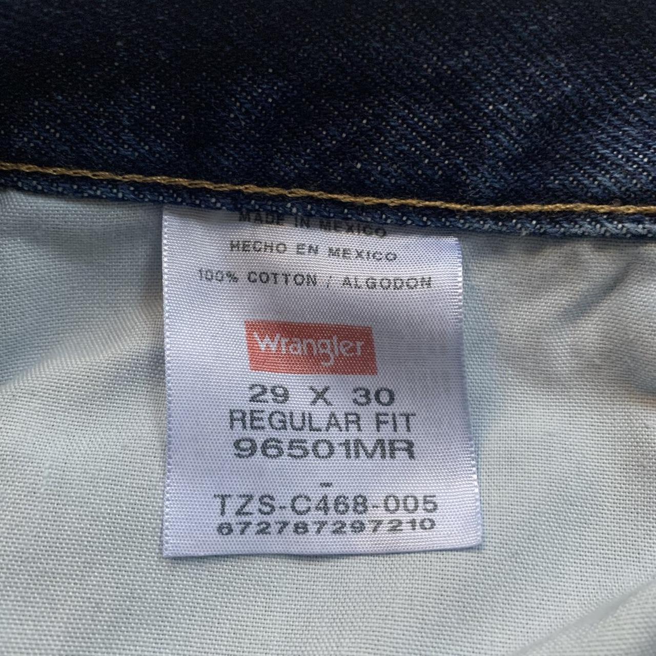 Wrangler dark wash jeans Measurements~ Waist:... - Depop