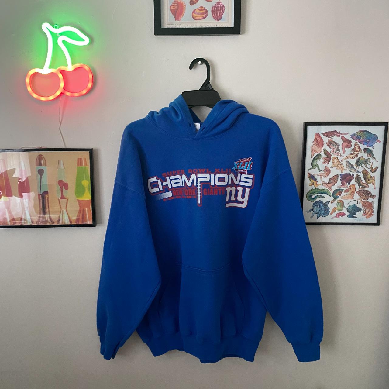 ny giants super bowl hoodie