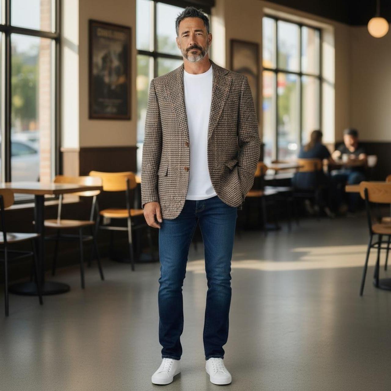 Source Unknown Men's School Jacket - Brown/Black … - image 1