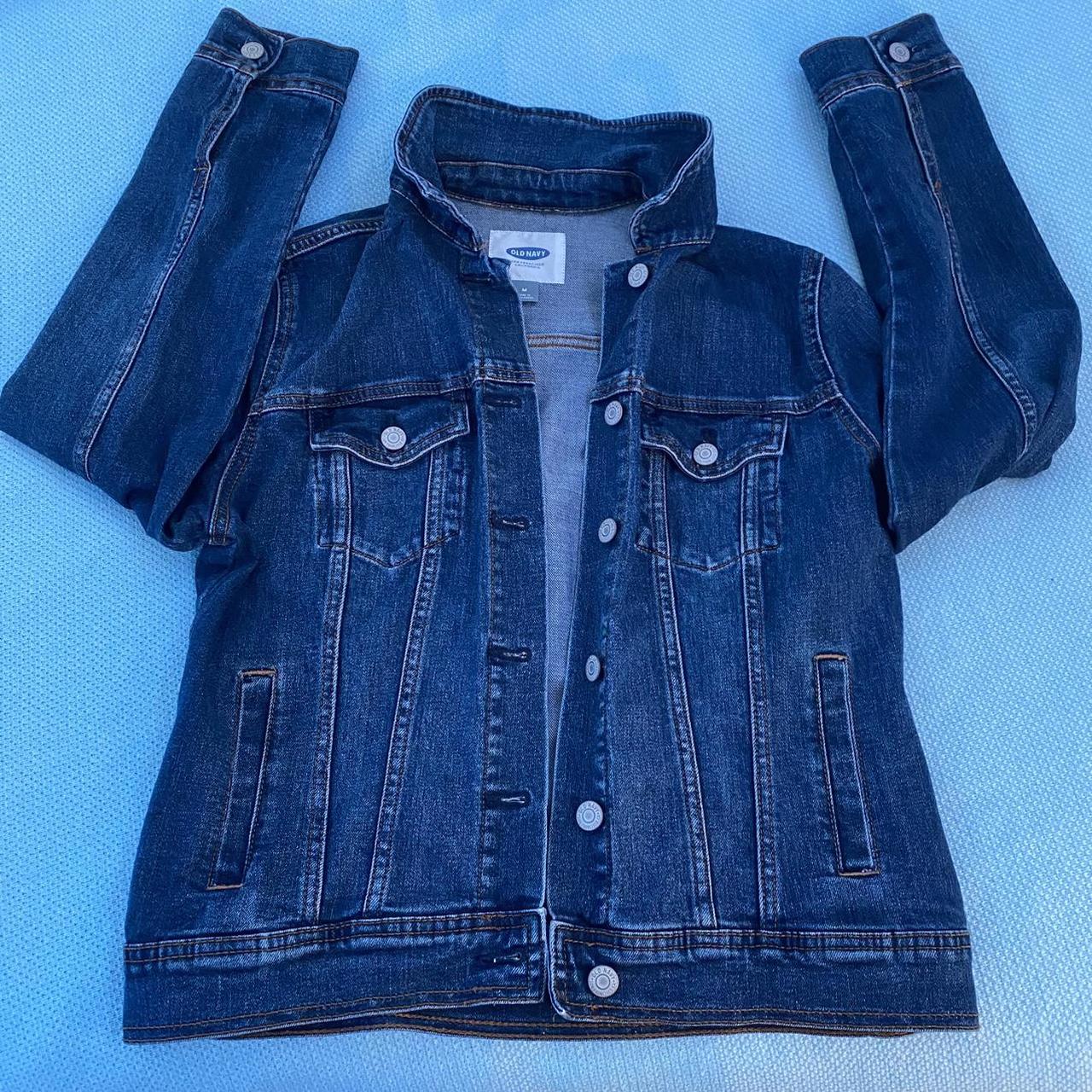 Old Navy Women's Blue and Navy Jacket Depop