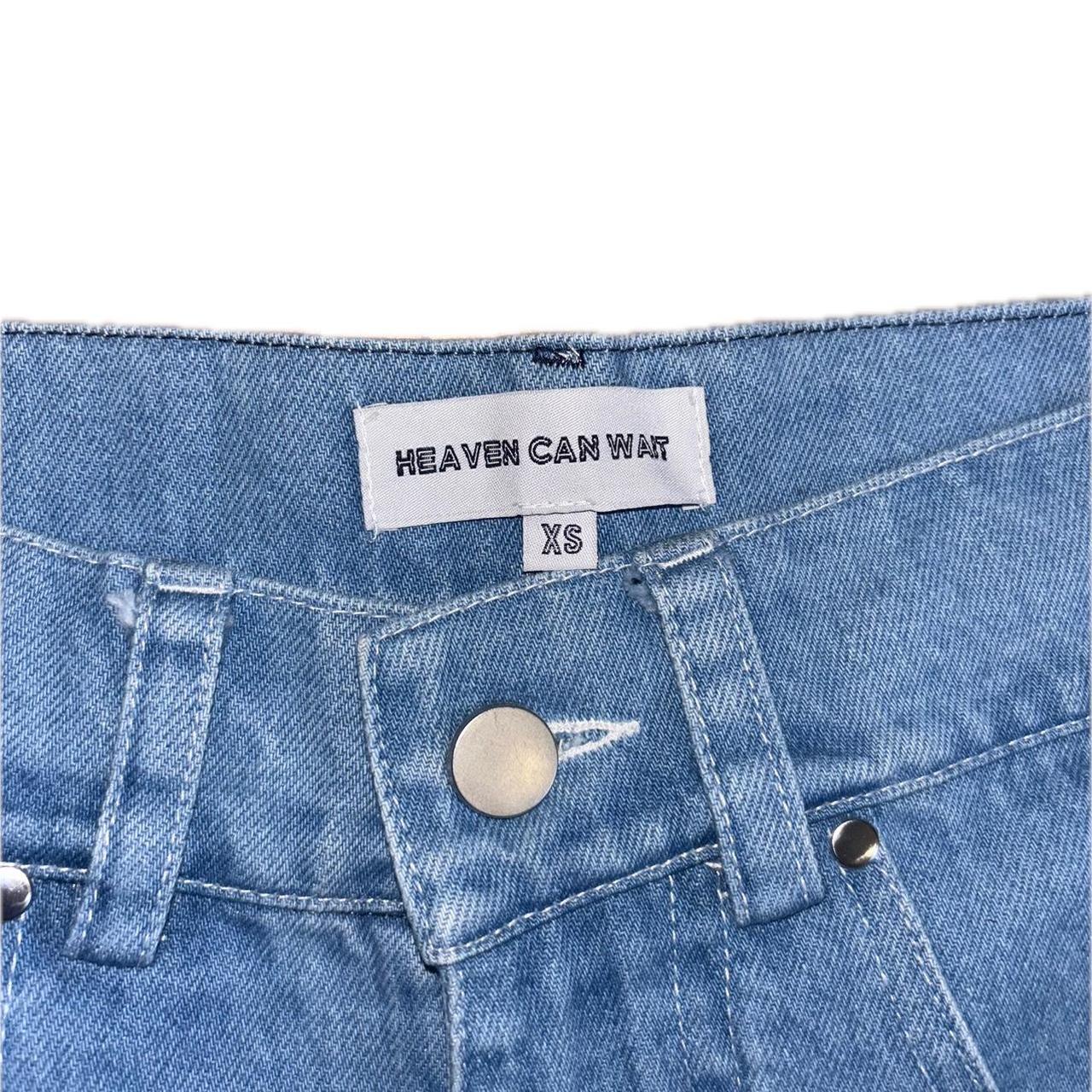Shop Heaven Can Wait Skull Jeans Black/Red at itk online store