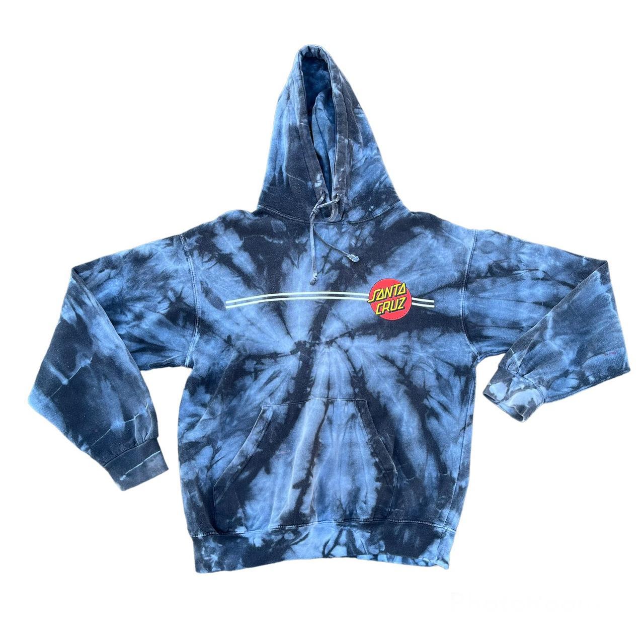 Santa cruz blue clearance tie dye hoodie