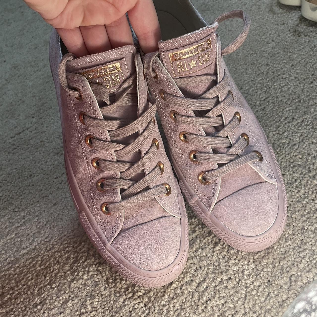 Rose gold shops trainers converse