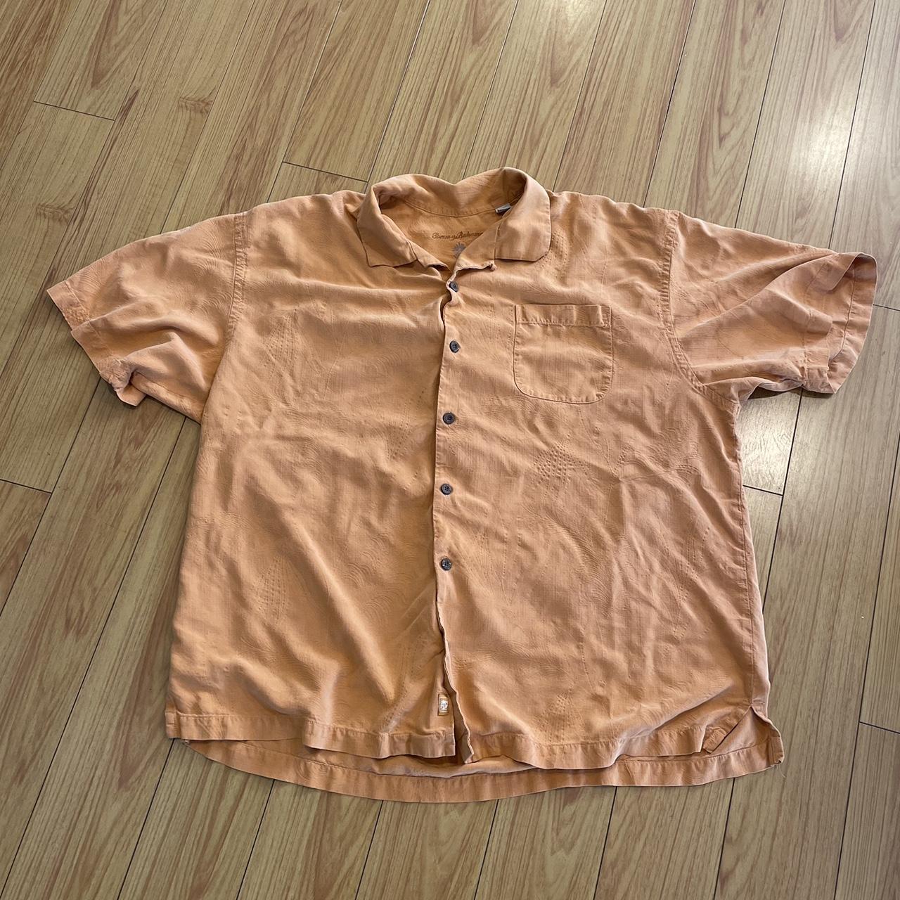 Tommy Bahama Men S Orange Shirt Depop