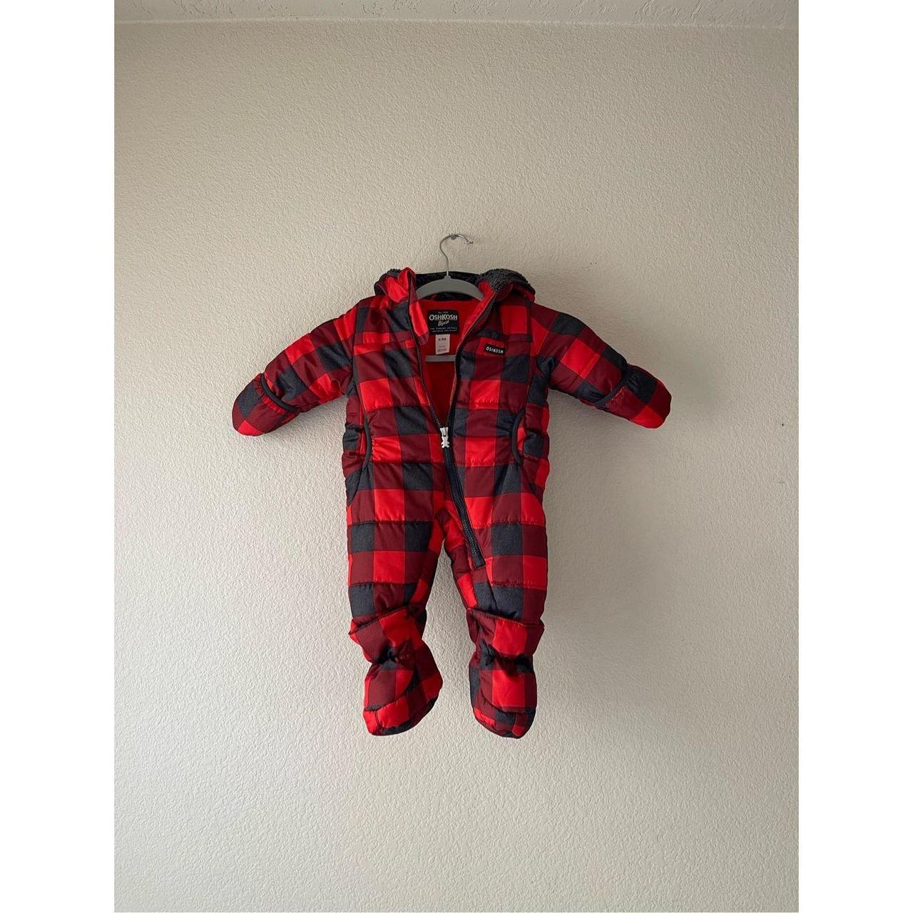 OshKosh plaid baby snowsuit No flaws. In excellent. Depop