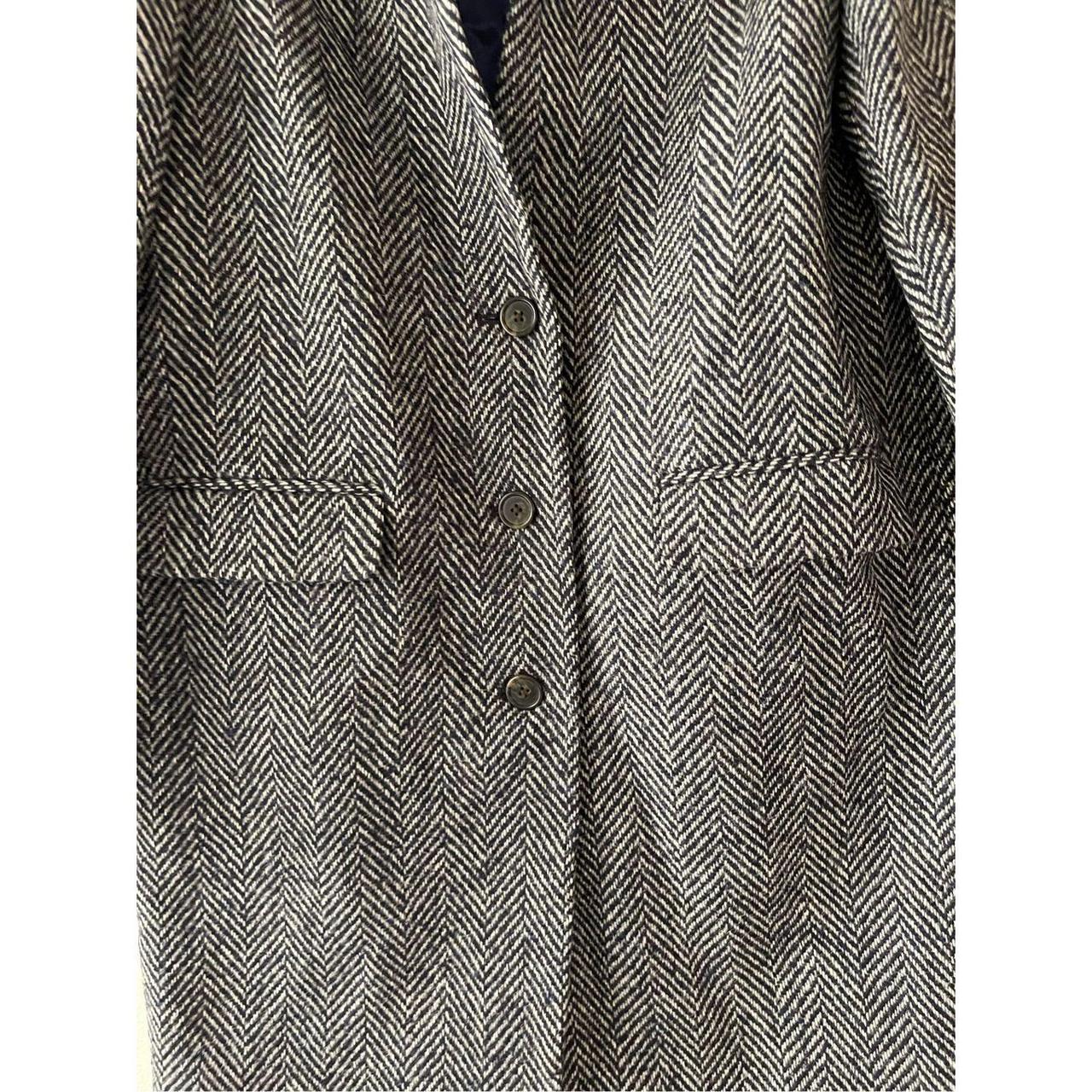 J crew oversized topcoat outlet in english herringbone wool