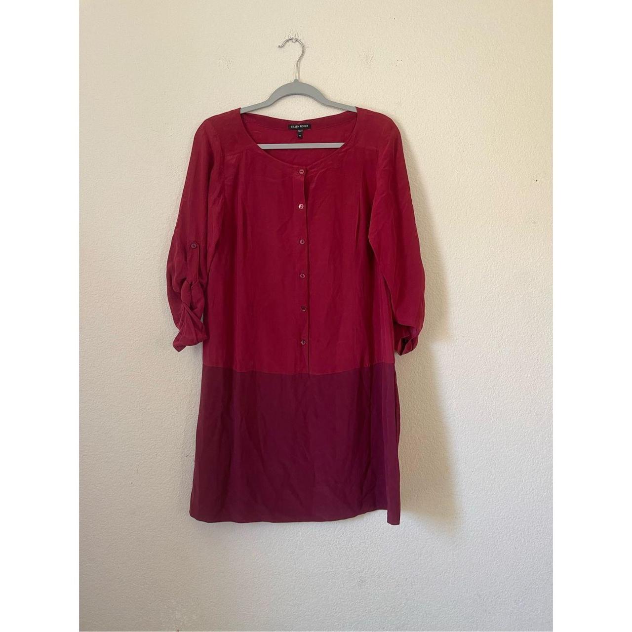 Eileen fisher silk shirt dress on sale