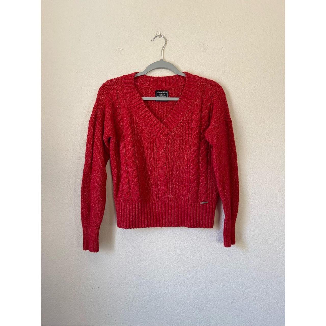 Abercrombie and fitch hot sale v neck sweater