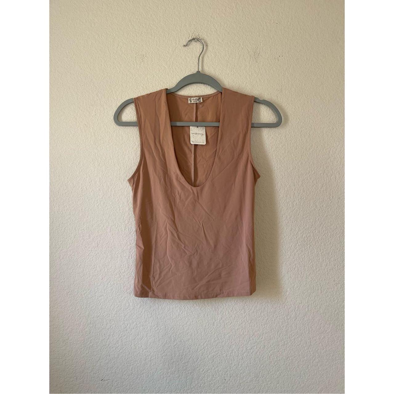 Free People U Scoop Neck Sleeveless Knit Tank