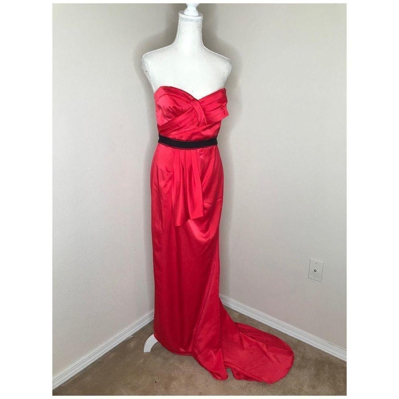 Red Strapless BCBG Dress