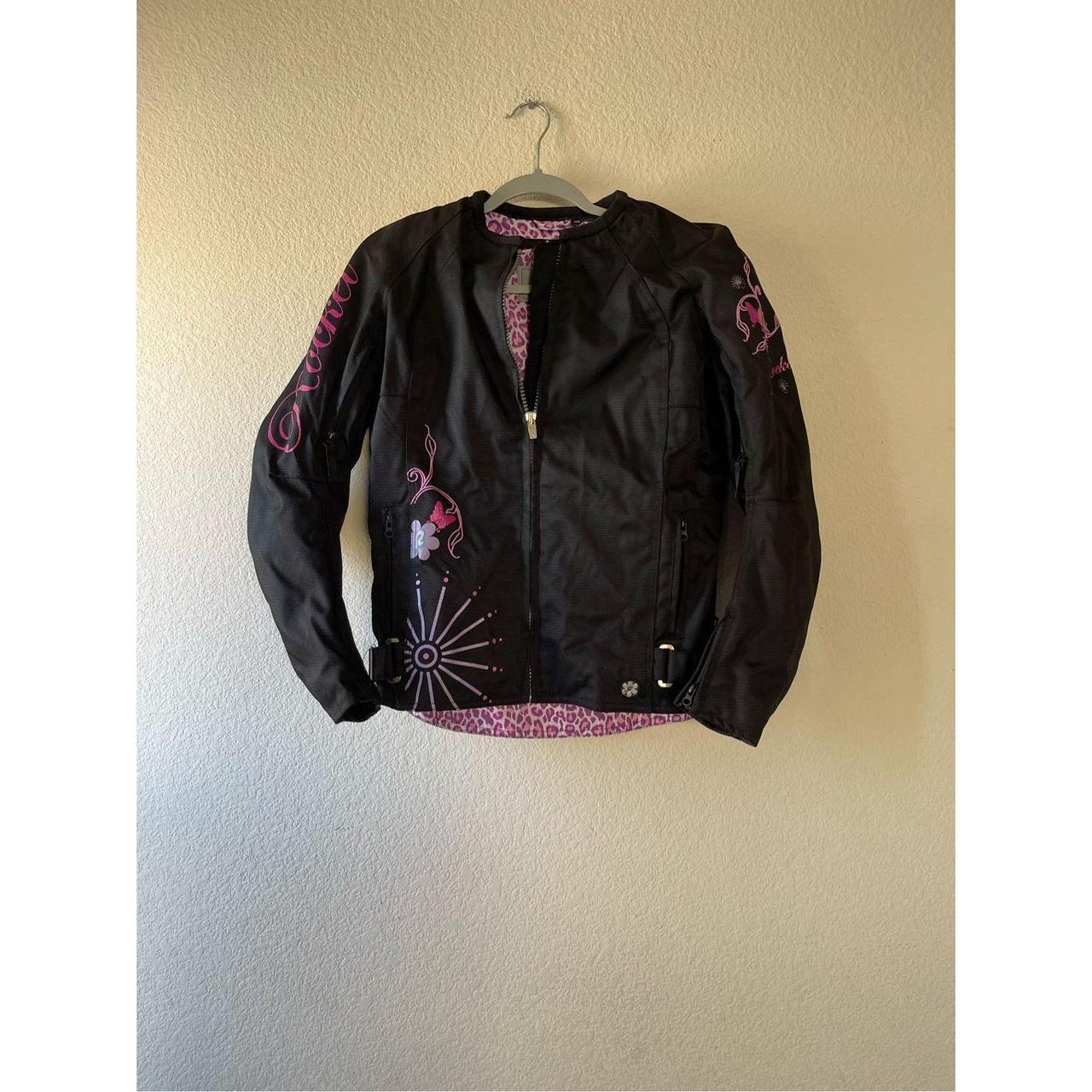 Joe Rocket Black top Womens Padded Motorcycle Jacket M