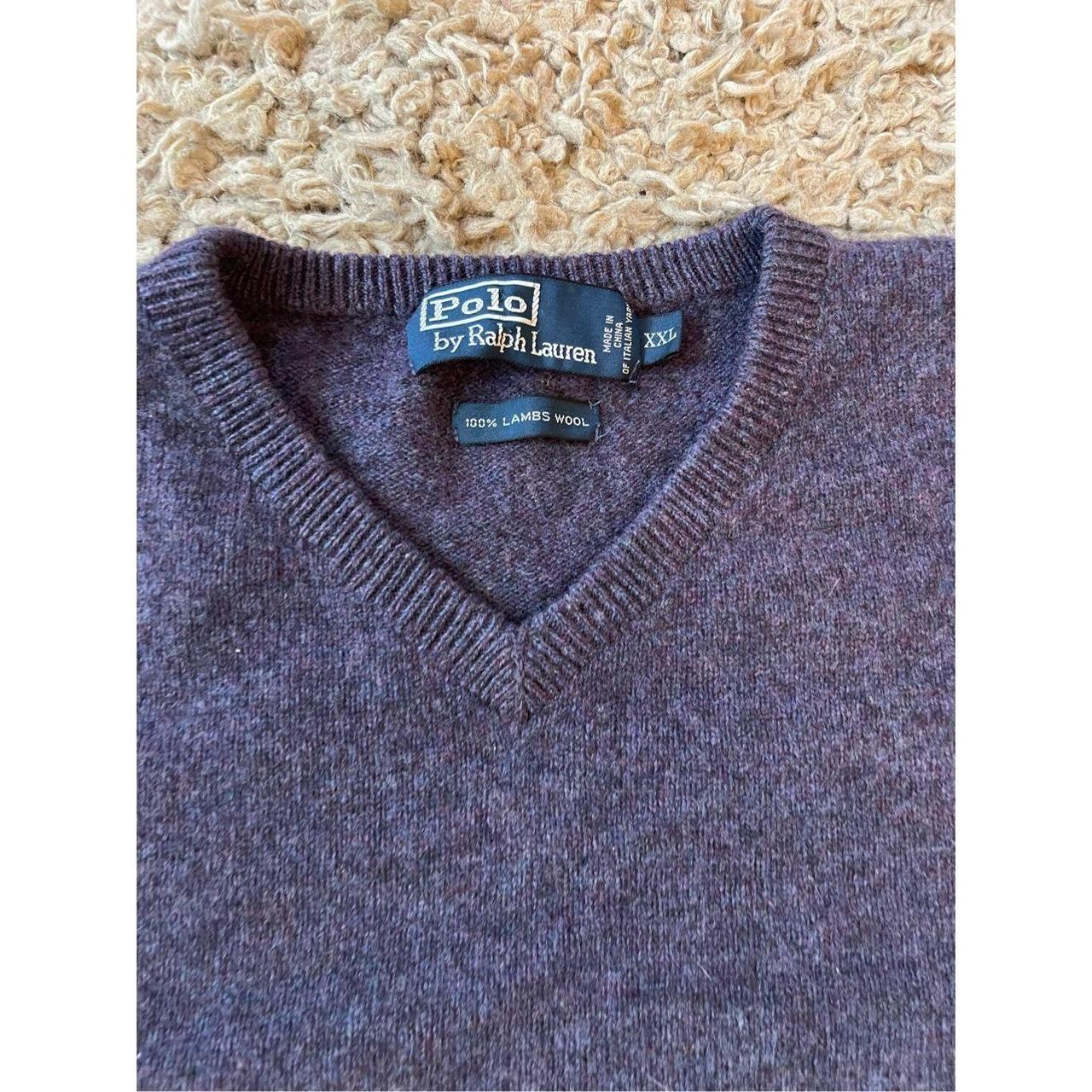 Polo Ralph Lauren 100% Lambs Wool store Purple Crew Neck Sweater