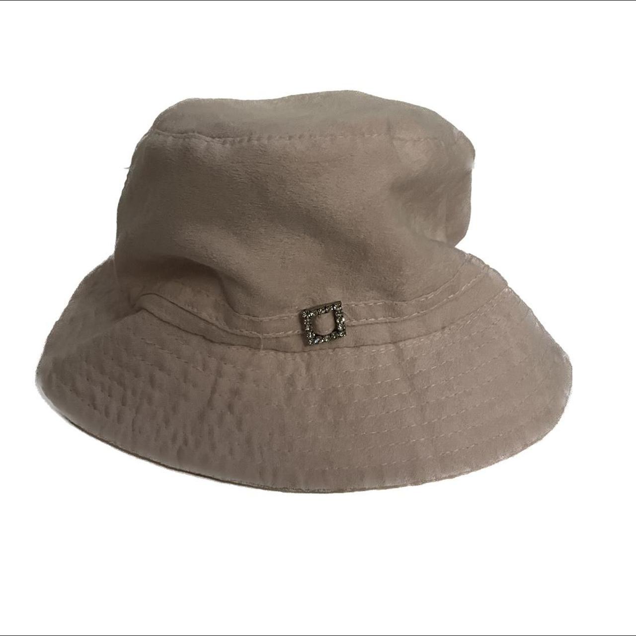 baby pink bucket hat with silver buckle 🩰 ⭐️ one size... - Depop