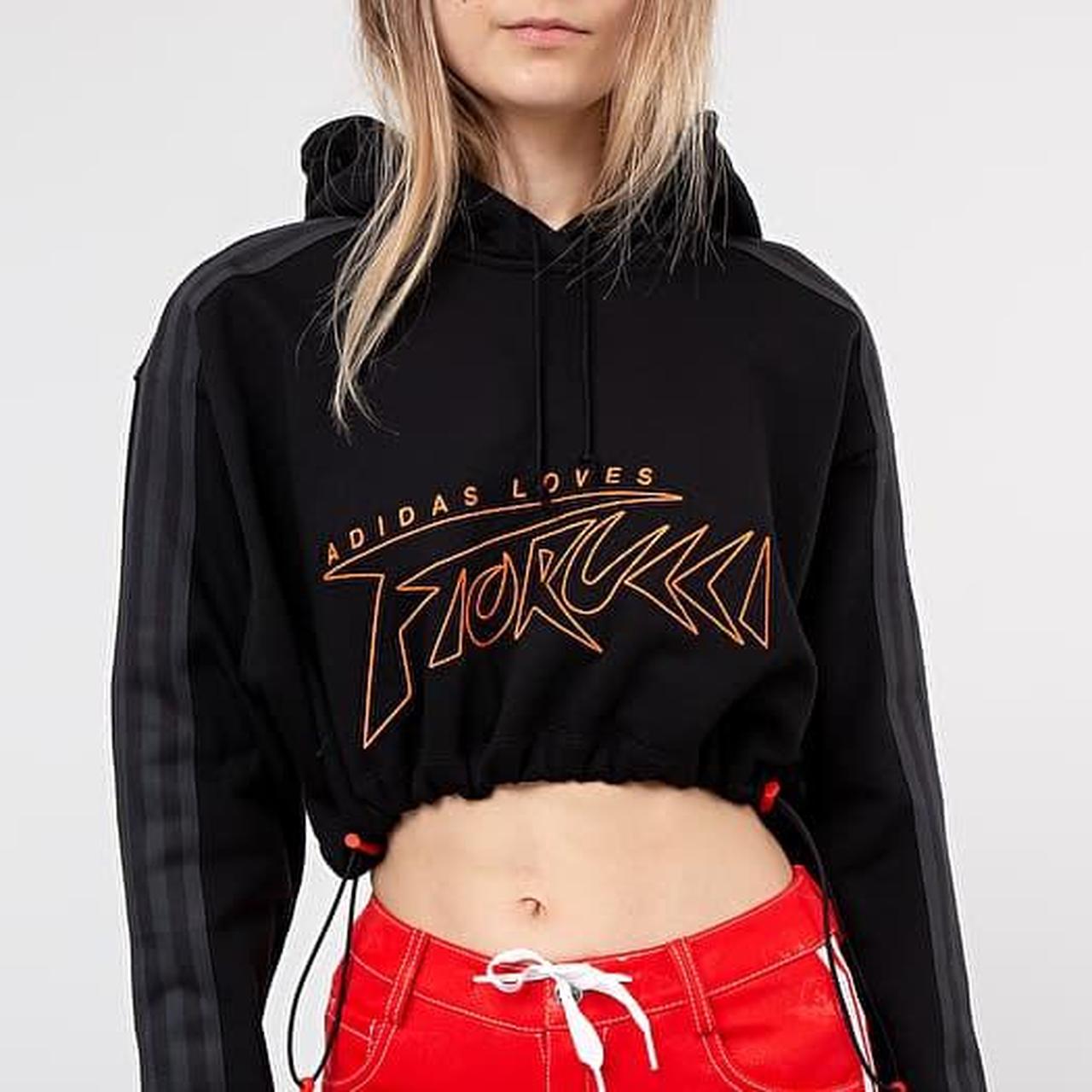 Adidas Originals x Fiorucci cropped hoodie great. Depop