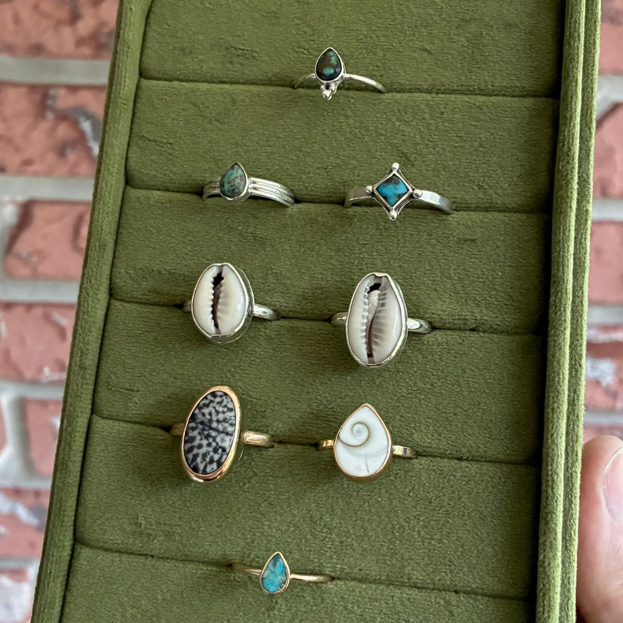 Custom Women's Ring - Silver – Tiny tear shaped t… - image 6