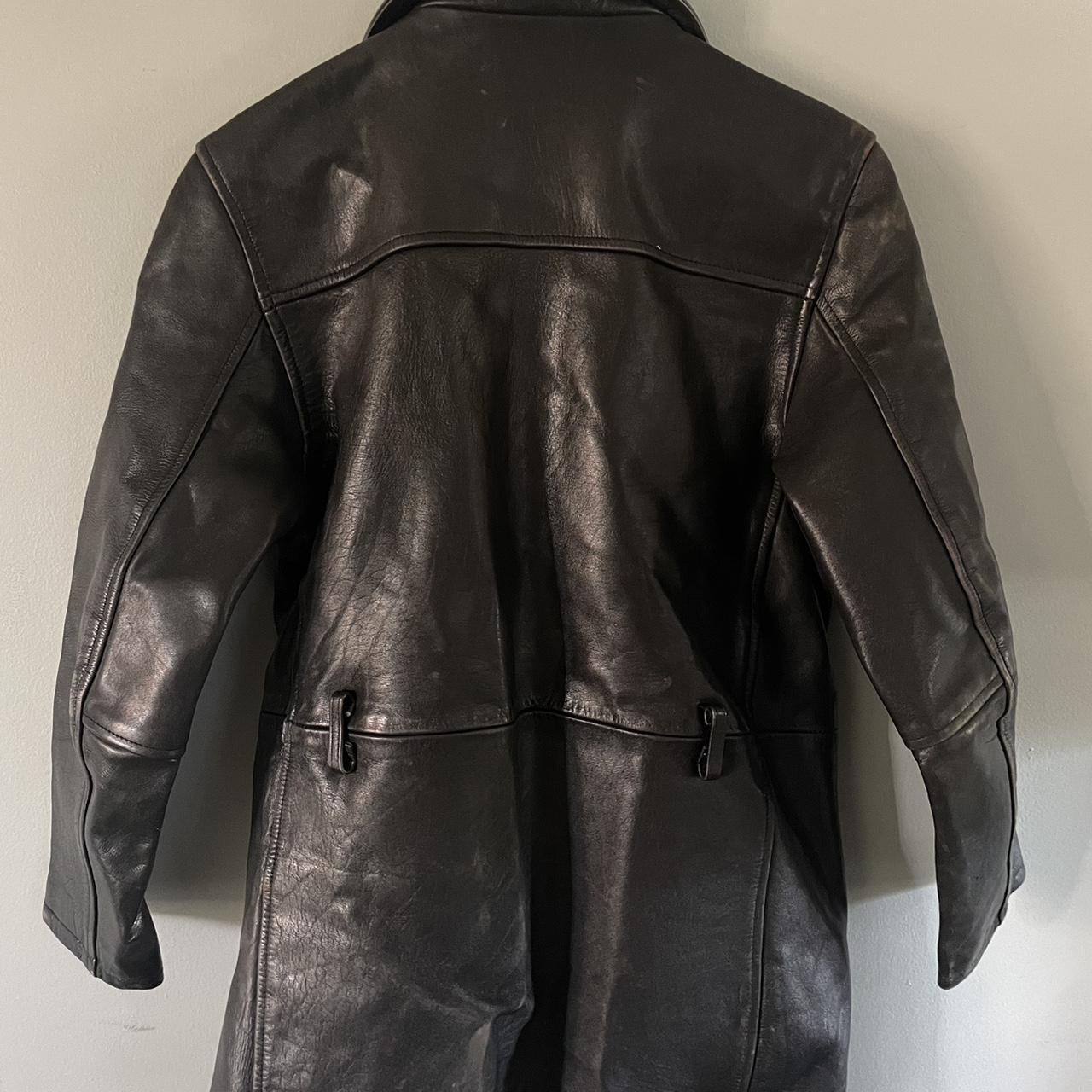 American Leather Co. Men's Black Coat | Depop