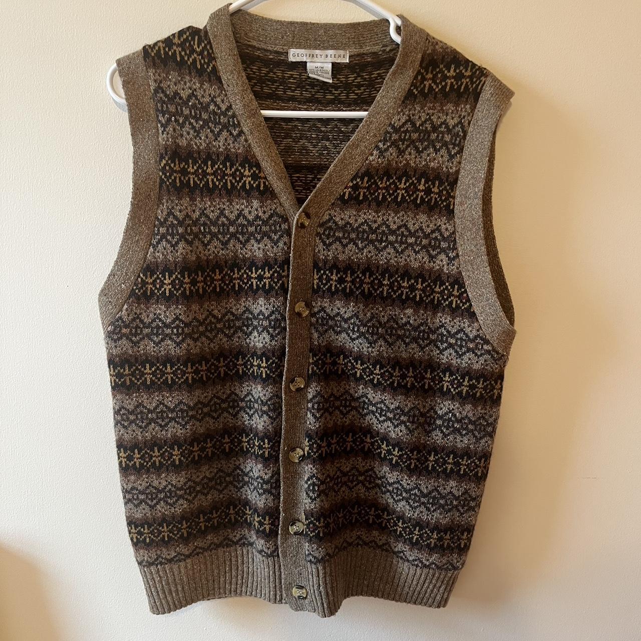 Ralph Lauren Sweater Vest Women's Medium Beige - Depop