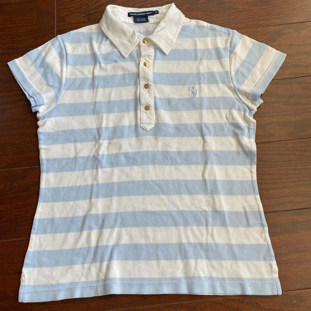 Women's Ralph Lauren polo striped shirt in size - Depop