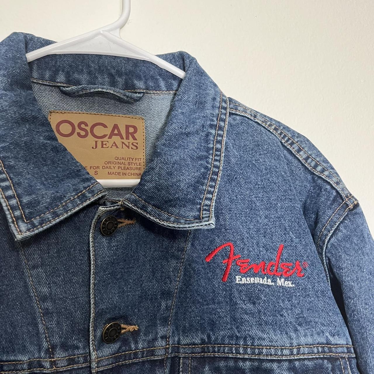 Oscar Denim Jean Jacket Fender authentic Ensenada Mexico Small