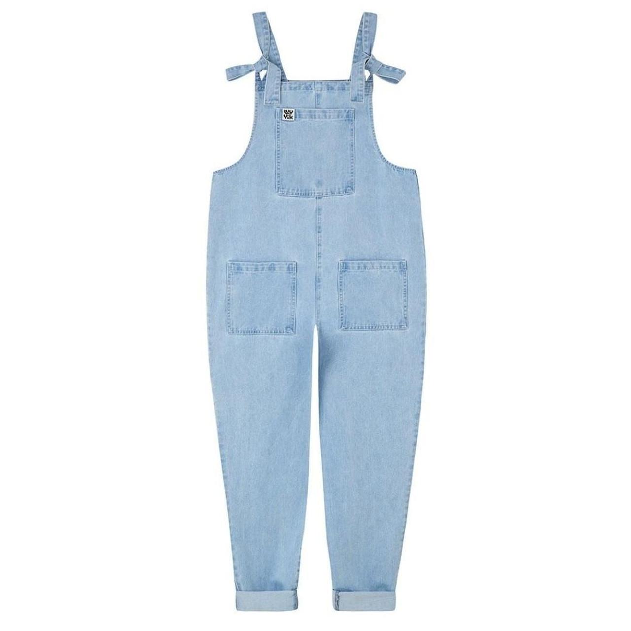 Lucy and Yak Women's Blue Dungarees-overalls | Depop