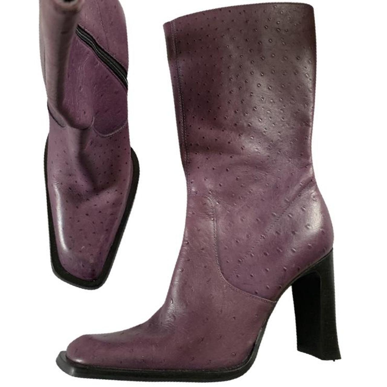 Womens ostrich ankle store boots