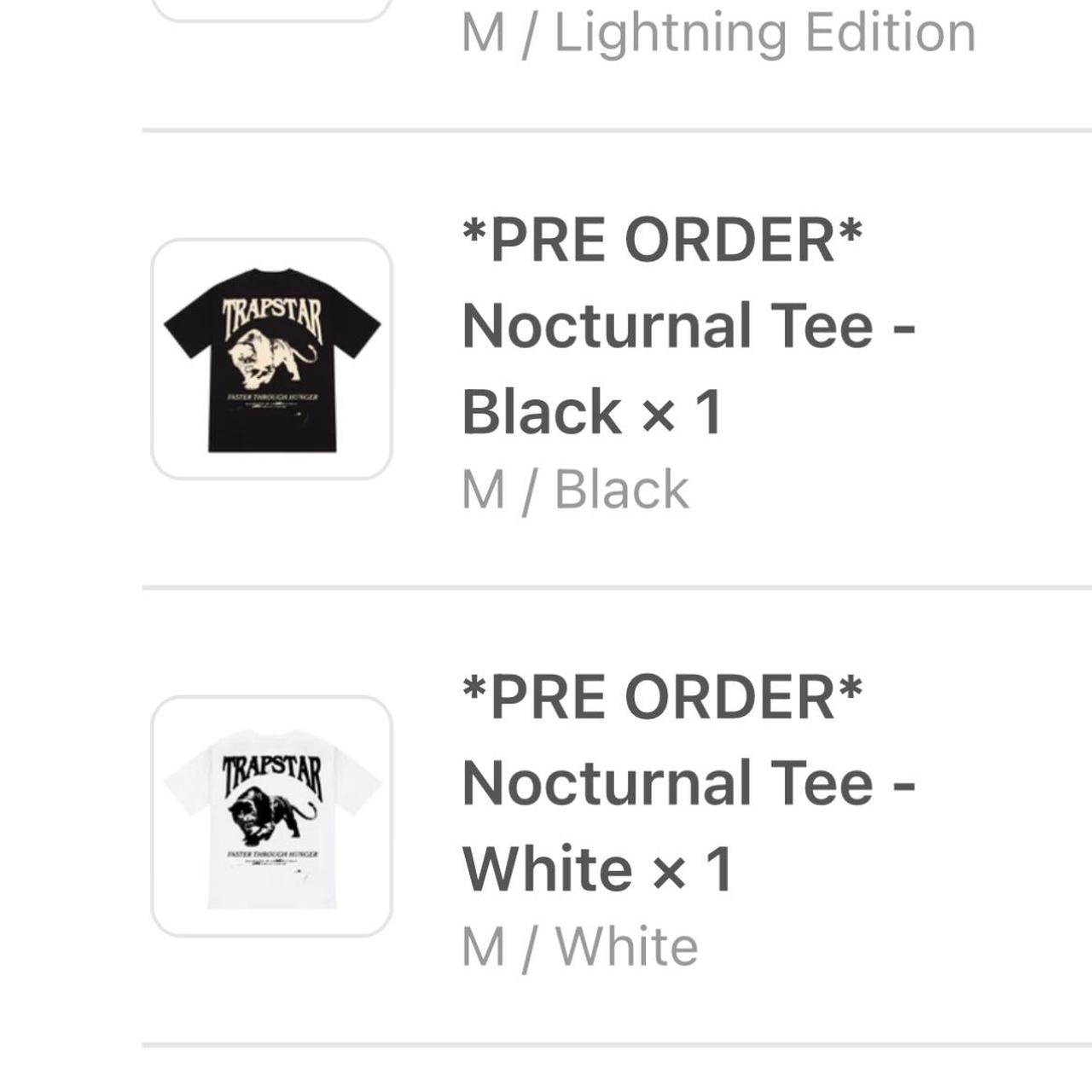 【人気ブランド】TRAPSTAR Nocturnal Tee Nocturnal Tee - Black | Parallel