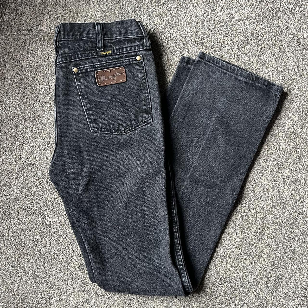 mens wrangler black jeans