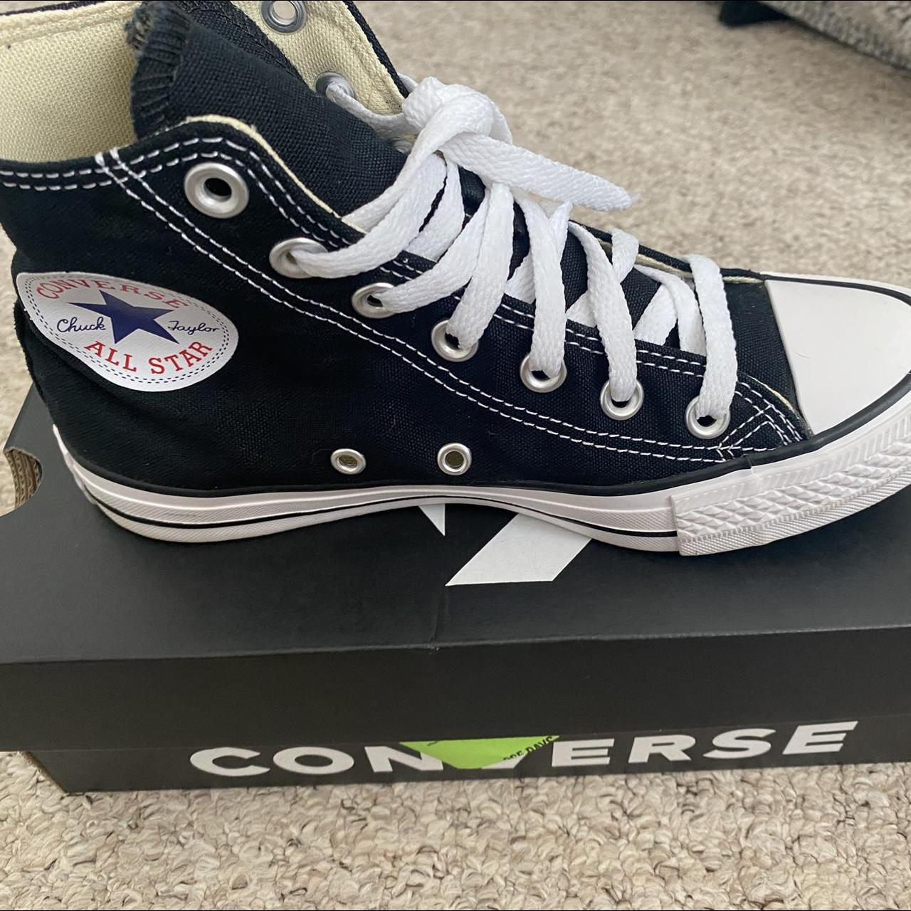 Converse Women's Black Trainers Depop
