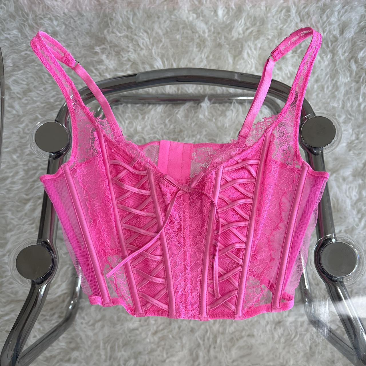 Victoria S Secret Women S Pink Corset Depop