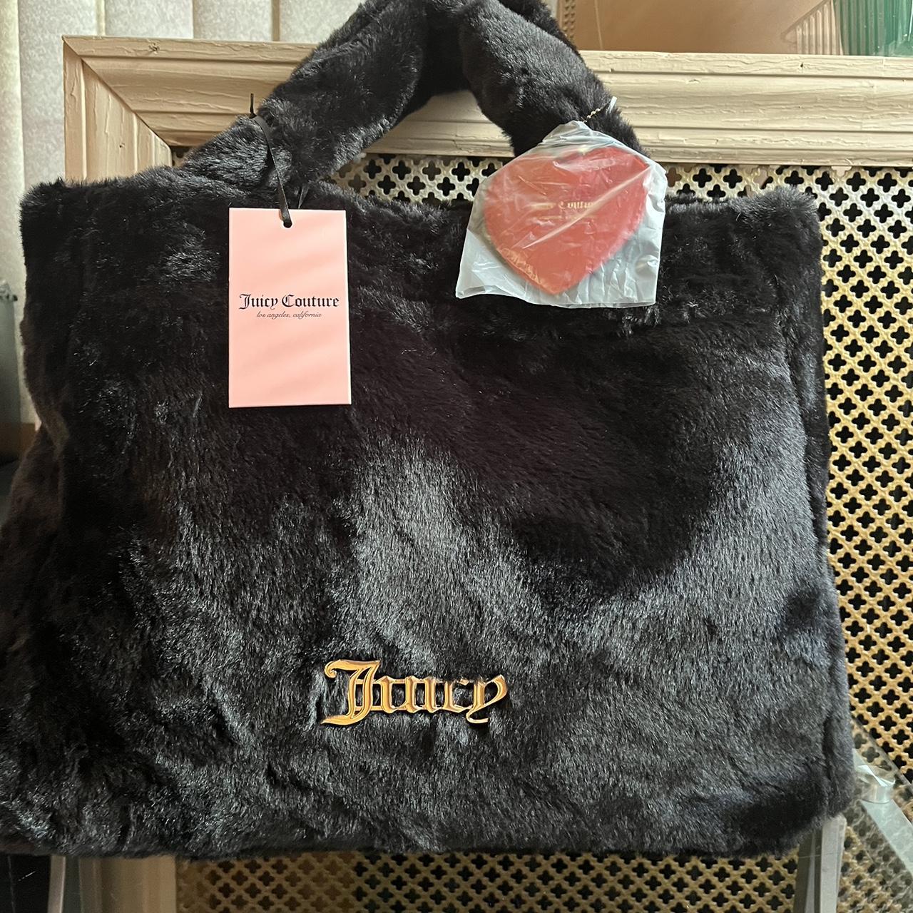 Top Brand new with tags large fuzzy fur Juicy Couture tote