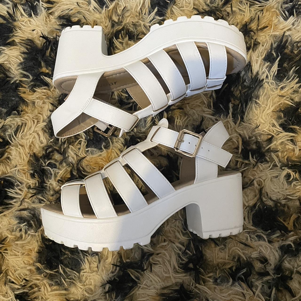 Women's White Sandals | Depop