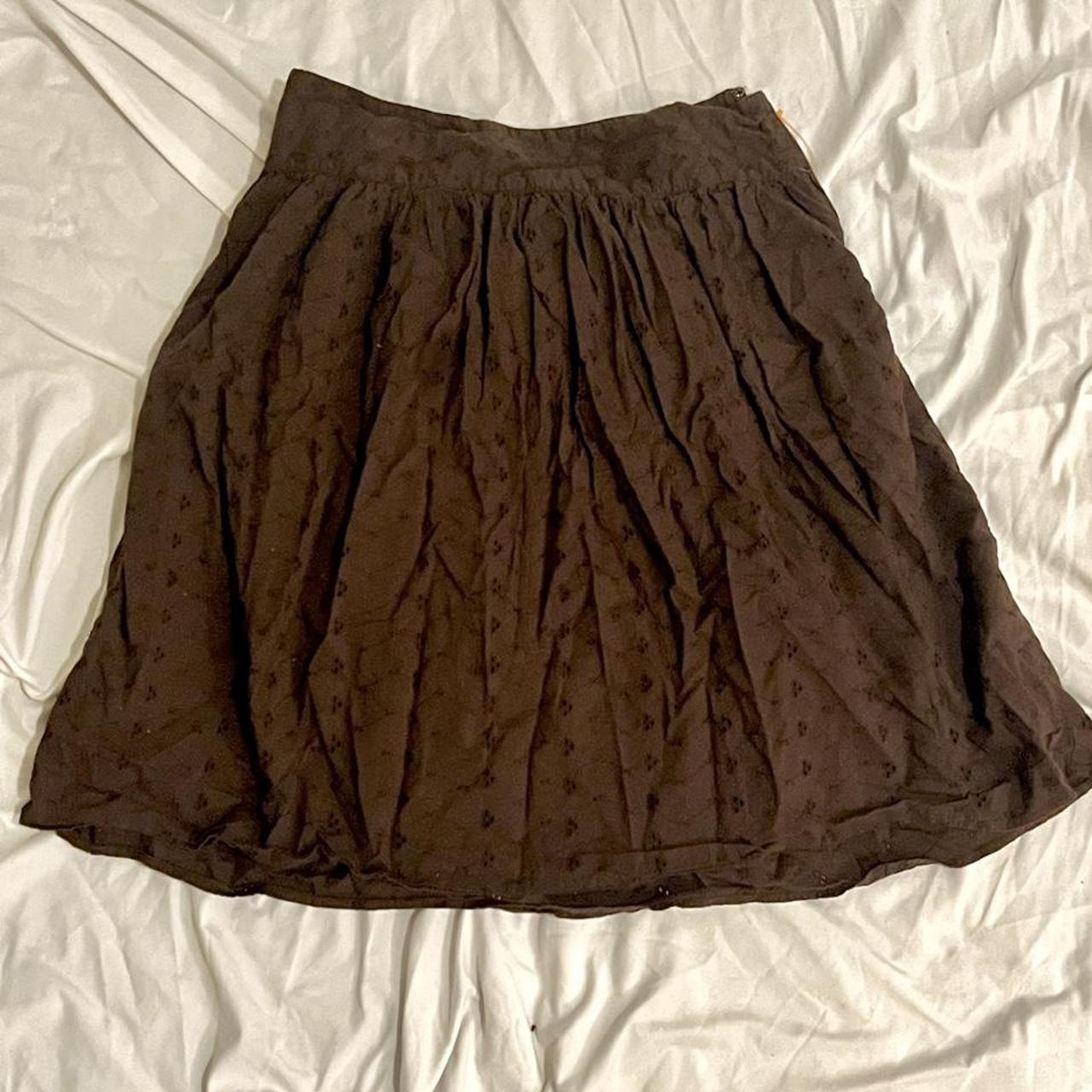 Merona Women's Brown Skirt | Depop