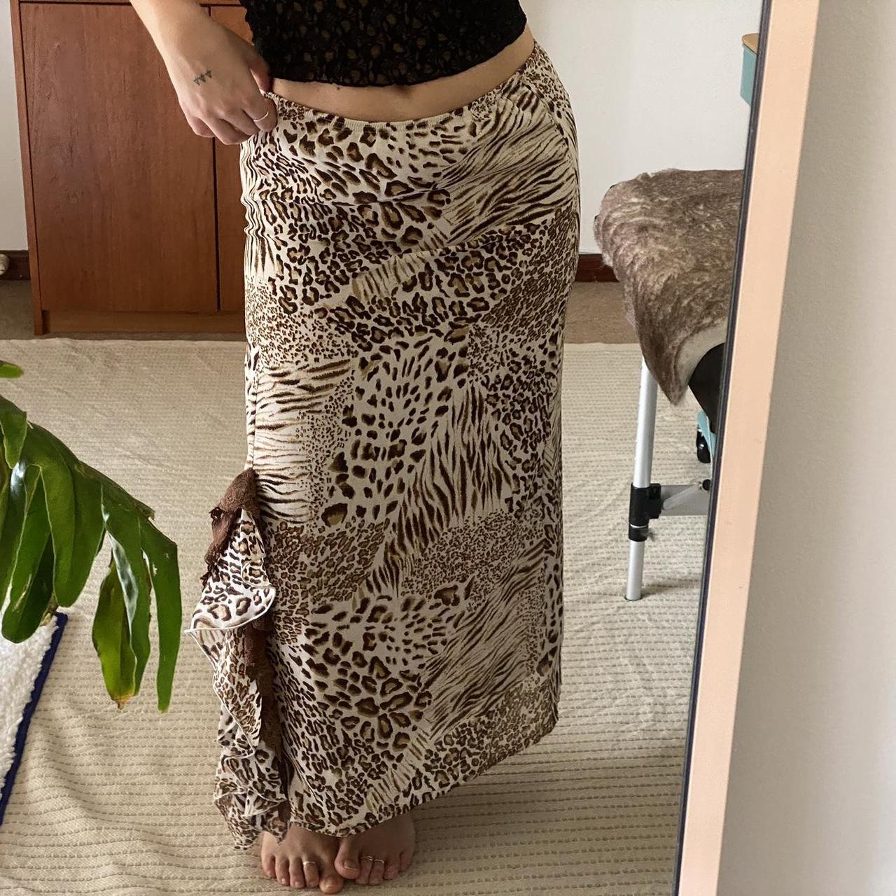 🐆 LEOPARD MAXI SKIRT 🐆 Leopard print maxi skirt with... - Depop