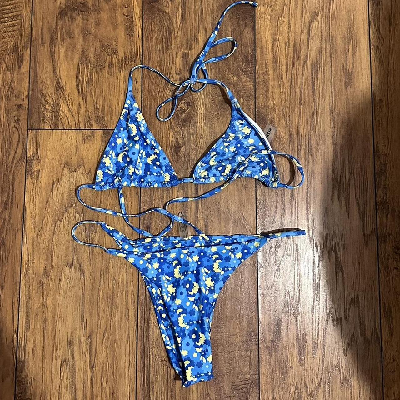 SHEIN blue and yellow bikini set (removed...