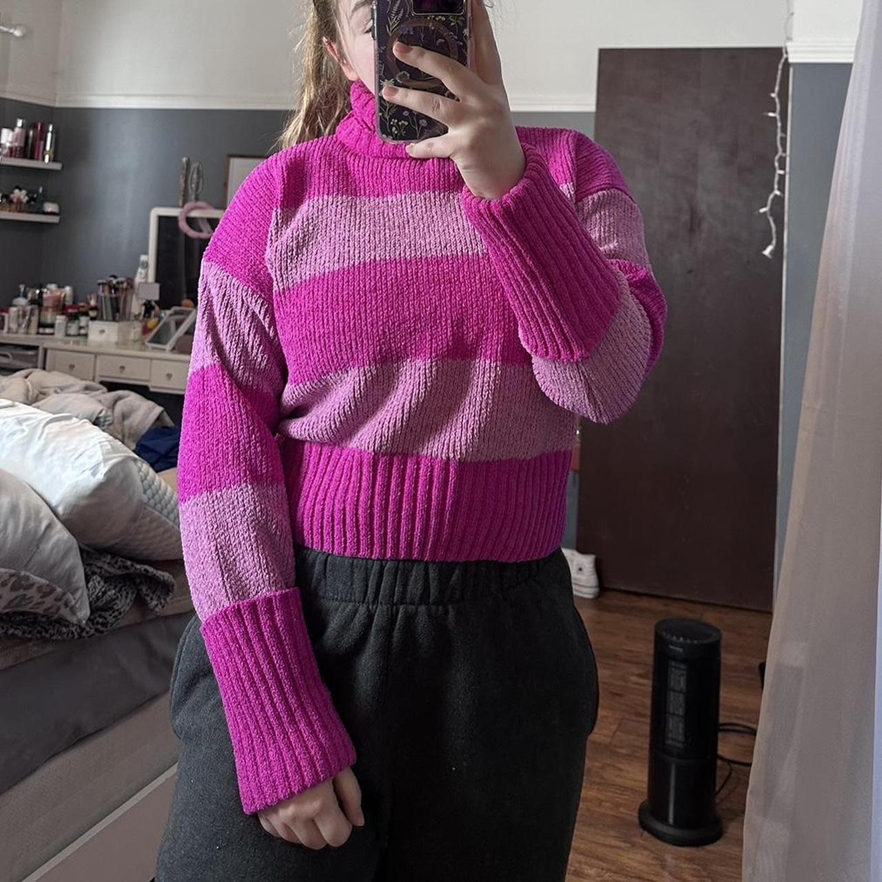 Pink rose shop turtleneck sweater