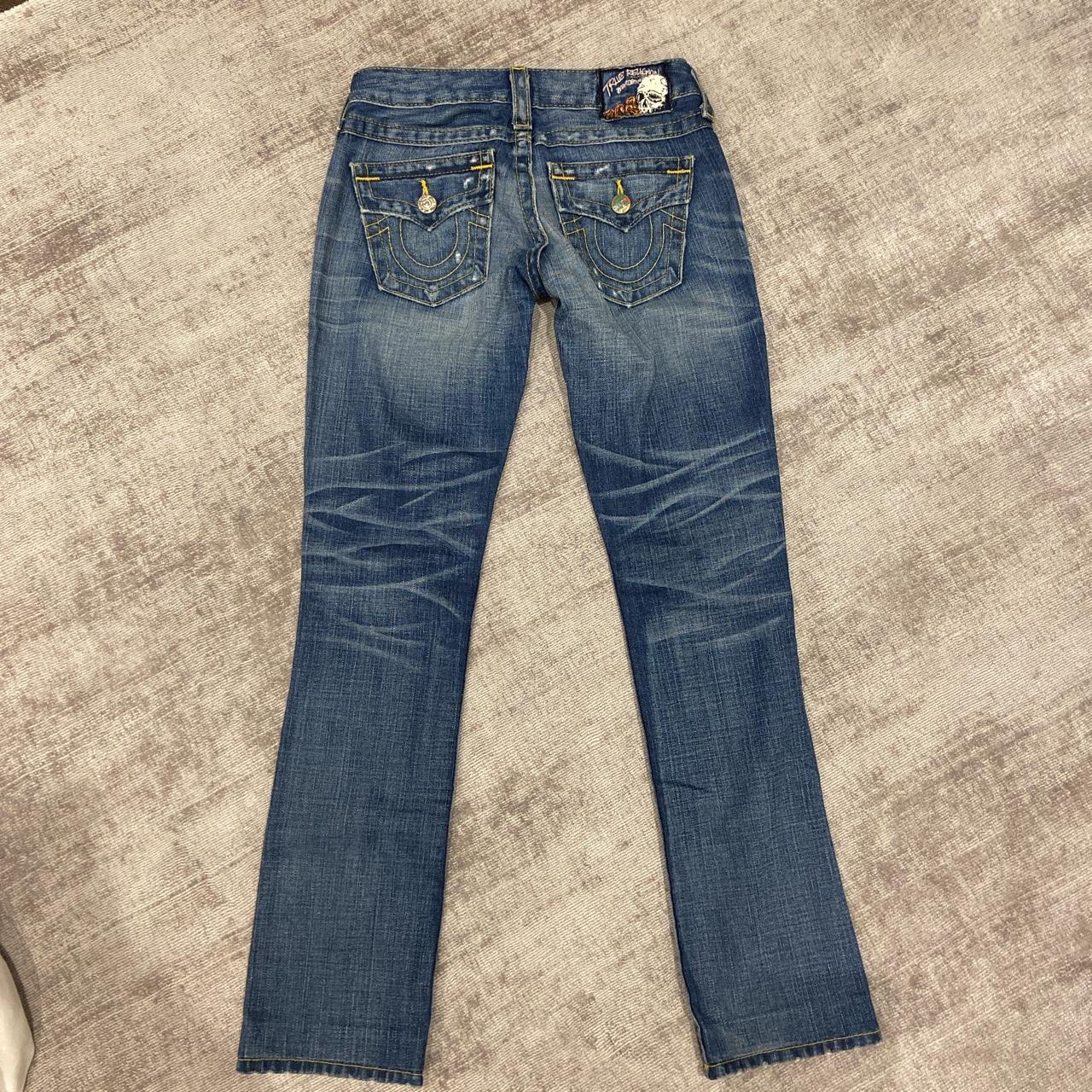 True Religion Low Waisted Flared Jeans Dm For Depop