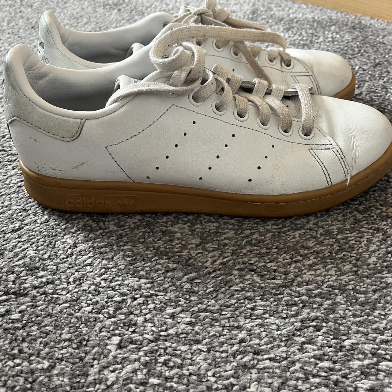 Adidas Stan smith gum sole Size 6 A few marks on the... - Depop