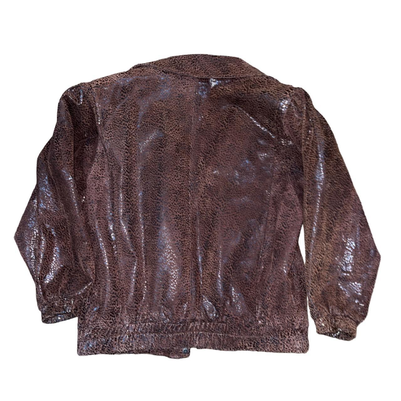 Women's Brown and Black Jacket (2)